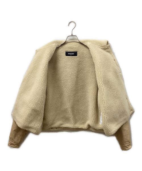 DSQUARED2（ディースクエアード）DSQUARED2 (ディースクエアード) ボアジャケット アイボリー サイズ:48の古着・服飾アイテム