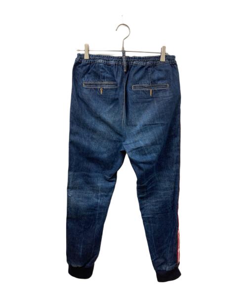 DSQUARED2（ディースクエアード）DSQUARED2 (ディースクエアード) ラインデニムパンツ インディゴ サイズ:	SIZE 48の古着・服飾アイテム