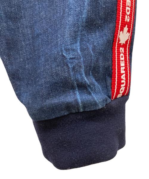 DSQUARED2（ディースクエアード）DSQUARED2 (ディースクエアード) ラインデニムパンツ インディゴ サイズ:	SIZE 48の古着・服飾アイテム