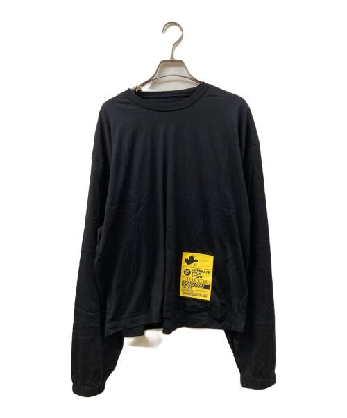 DSQUARED2（ディースクエアード）DSQUARED2 (ディースクエアード) ロングスリーブカットソー ブラック サイズ:XSの古着・服飾アイテム