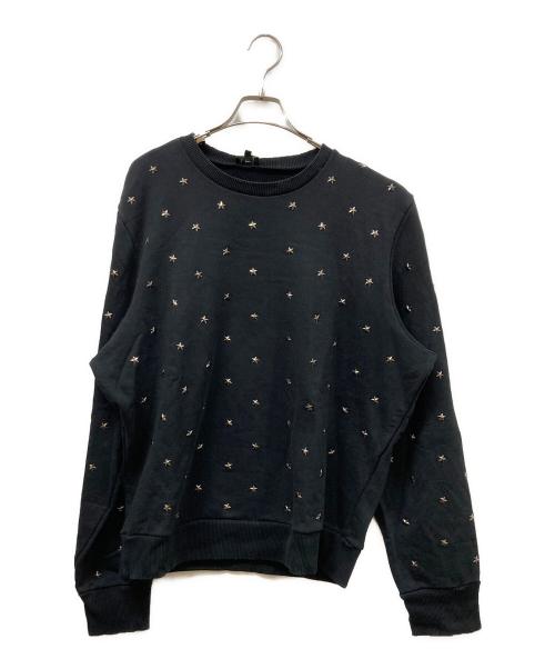 DIESEL（ディーゼル）DIESEL (ディーゼル) スタークルーネックスウェット ブラック サイズ:SIZE Lの古着・服飾アイテム