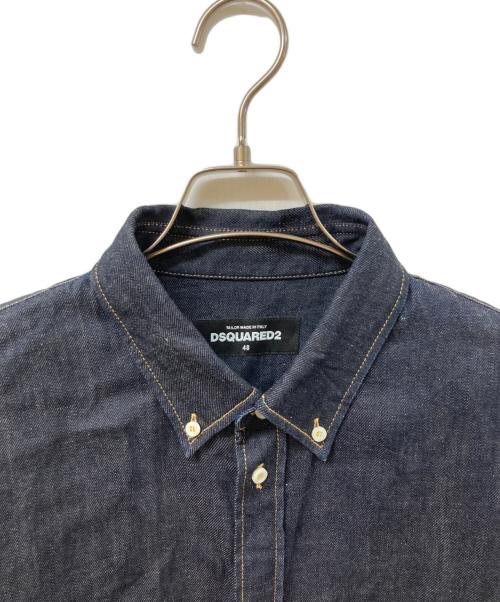 DSQUARED2（ディースクエアード）DSQUARED2 (ディースクエアード) デニムシャツ インディゴ サイズ:	SIZE 48の古着・服飾アイテム