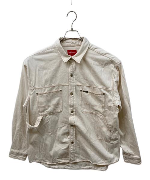 SUPREME（シュプリーム）SUPREME (シュプリーム) denim painter shirt アイボリー サイズ:	SIZE Lの古着・服飾アイテム