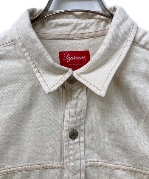 SUPREME（シュプリーム）SUPREME (シュプリーム) denim painter shirt アイボリー サイズ:	SIZE Lの古着・服飾アイテム