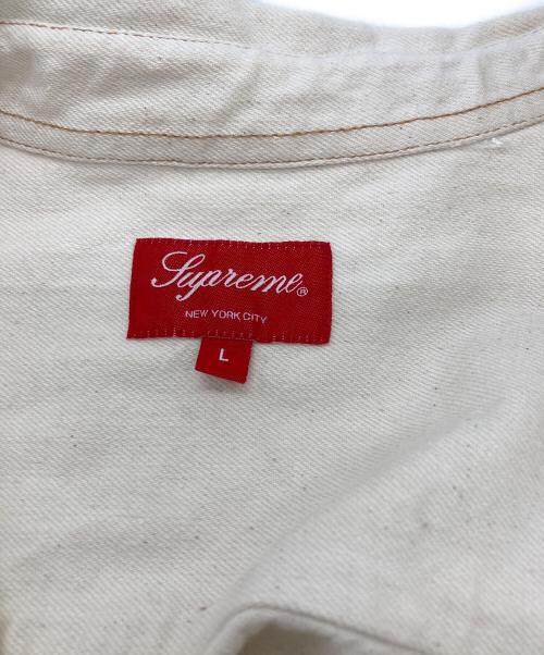 SUPREME（シュプリーム）SUPREME (シュプリーム) denim painter shirt アイボリー サイズ:	SIZE Lの古着・服飾アイテム