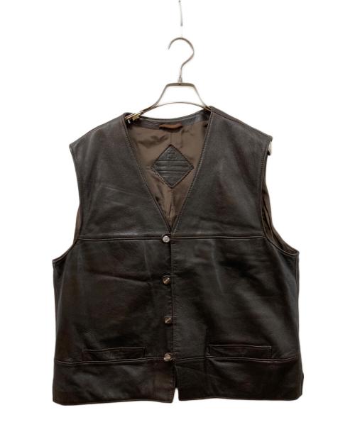WAIBUSCHC（ワイブッシュ）WAIBUSCHC (ワイブッシュ) レザーベスト ブラウン サイズ:不明の古着・服飾アイテム