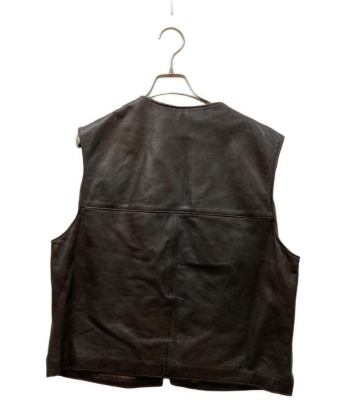WAIBUSCHC（ワイブッシュ）WAIBUSCHC (ワイブッシュ) レザーベスト ブラウン サイズ:不明の古着・服飾アイテム