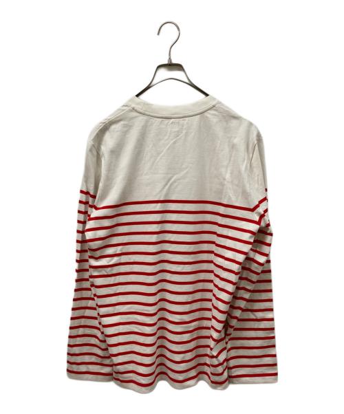 AMI PARIS（アミ パリス）AMI PARIS (アミ パリス) ブルトンストライプカットソー ホワイト サイズ:SIZE Lの古着・服飾アイテム