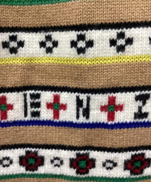 KENZO（ケンゾー）KENZO (ケンゾー) インターシャ ニットドレス ブラウン サイズ:Ｍの古着・服飾アイテム