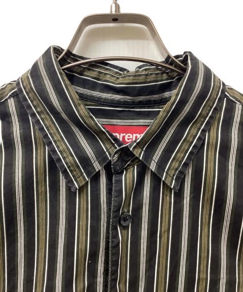 SUPREME（シュプリーム）Supreme (シュプリーム) Loose Fit Multi Stripe S/S Shirt グレー サイズ:Ｍの古着・服飾アイテム