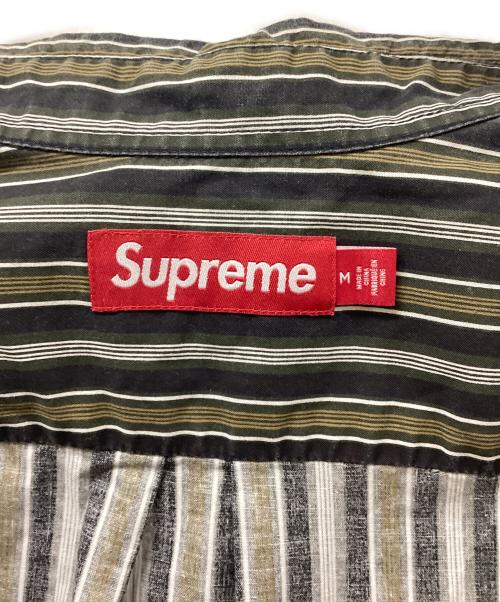 SUPREME（シュプリーム）Supreme (シュプリーム) Loose Fit Multi Stripe S/S Shirt グレー サイズ:Ｍの古着・服飾アイテム
