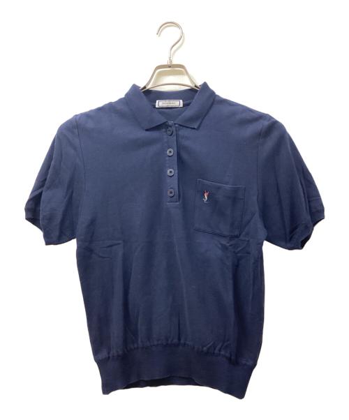 Yves Saint Laurent（イヴサンローラン）Yves Saint Laurent (イヴサンローラン) ポロシャツ ネイビー サイズ:Mの古着・服飾アイテム