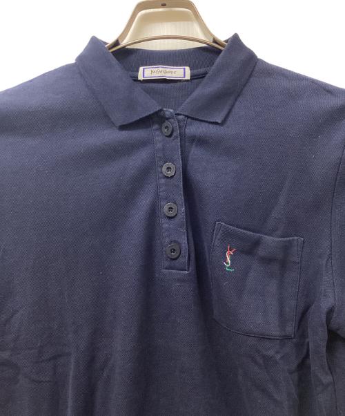 Yves Saint Laurent（イヴサンローラン）Yves Saint Laurent (イヴサンローラン) ポロシャツ ネイビー サイズ:Mの古着・服飾アイテム