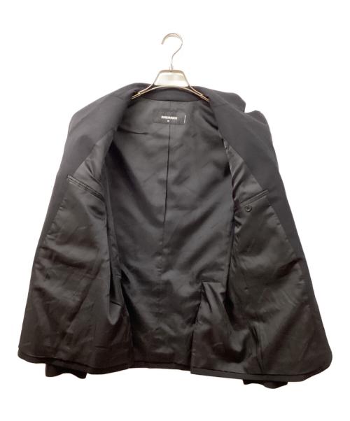 DSQUARED2（ディースクエアード）DSQUARED2 (ディースクエアード) ウールブレンド レギュラーフィット テーラードジャケット ブラック サイズ:48の古着・服飾アイテム