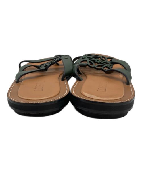 LOEWE（ロエベ）LOEWE (ロエベ) アナグラムサンダル グリーン サイズ:SIZE 41の古着・服飾アイテム