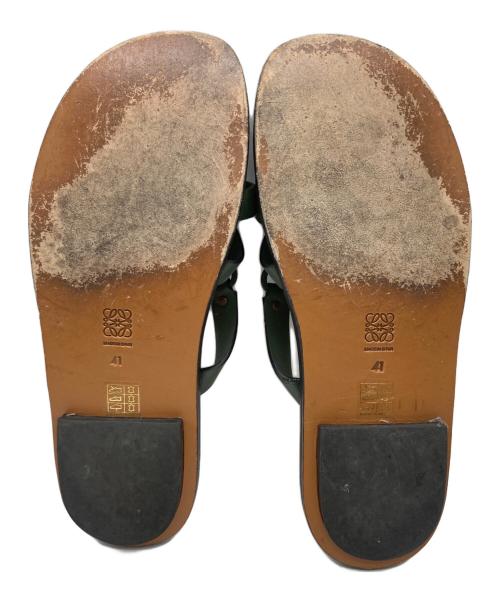 LOEWE（ロエベ）LOEWE (ロエベ) アナグラムサンダル グリーン サイズ:SIZE 41の古着・服飾アイテム