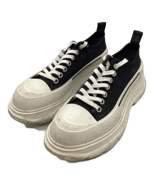 ALEXANDER McQUEEN（アレキサンダーマックイーン）ALEXANDER McQUEEN (アレキサンダーマックイーン) トレッドスリックレースアップスニーカー ブラック サイズ:41の古着・服飾アイテム