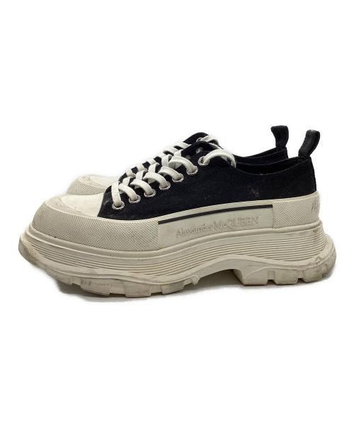 ALEXANDER McQUEEN（アレキサンダーマックイーン）ALEXANDER McQUEEN (アレキサンダーマックイーン) トレッドスリックレースアップスニーカー ブラック サイズ:41の古着・服飾アイテム