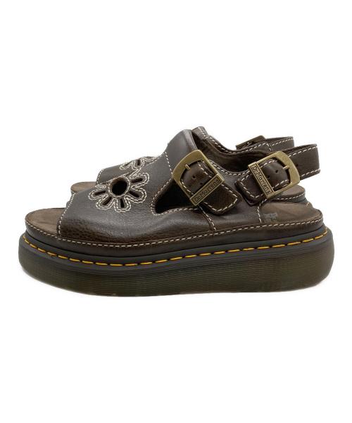 Dr.Martens（ドクターマーチン）Dr.Martens (ドクターマーチン) DUNNET FLOWER サンダル ブラウン サイズ:UK7の古着・服飾アイテム