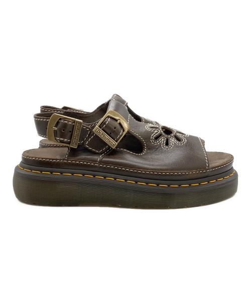 Dr.Martens（ドクターマーチン）Dr.Martens (ドクターマーチン) DUNNET FLOWER サンダル ブラウン サイズ:UK7の古着・服飾アイテム