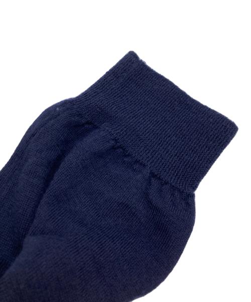 LACOSTE（ラコステ）LACOSTE (ラコステ) COMME des GARCONS SHIRT (コムデギャルソンシャツ) fully fashioned knit LACOSTE badge gauge ネイビー サイズ:	SIZE Lの古着・服飾アイテム