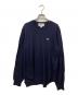 LACOSTE（ラコステ）の古着「fully fashioned knit LACOSTE badge gauge」｜ネイビー
