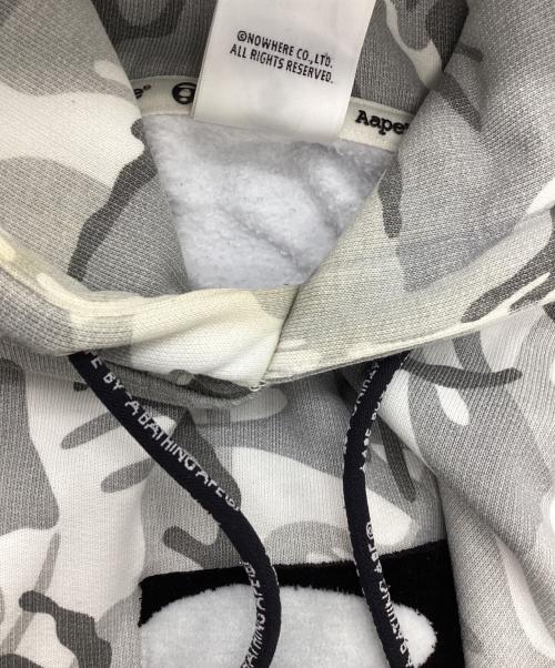 A BATHING APE（アベイシングエイプ）A BATHING APE (アベイシングエイプ) カモフラ柄パーカー グレー サイズ:Lの古着・服飾アイテム