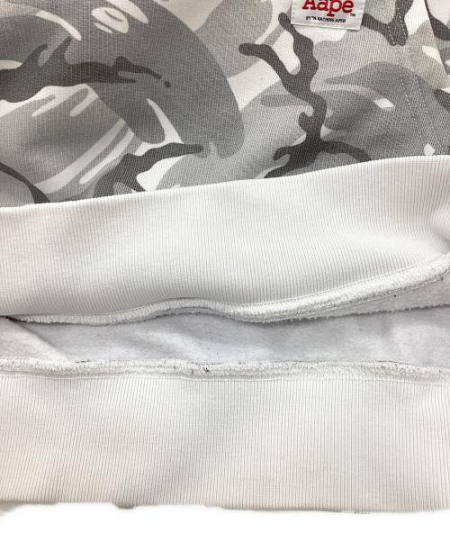 A BATHING APE（アベイシングエイプ）A BATHING APE (アベイシングエイプ) カモフラ柄パーカー グレー サイズ:Lの古着・服飾アイテム