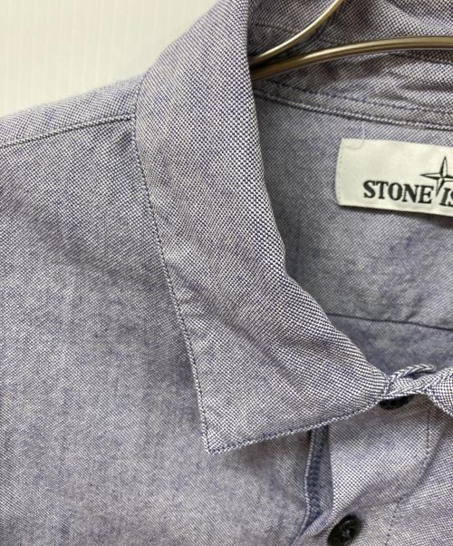STONE ISLAND（ストーンアイランド）STONE ISLAND (ストーンアイランド) 長袖シャツ ブルー サイズ:SIZE Mの古着・服飾アイテム
