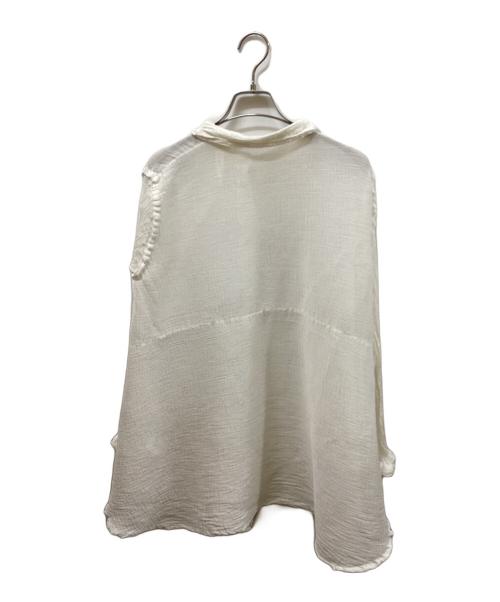 me ISSEY MIYAKE（ミーイッセイ ミヤケ）me ISSEY MIYAKE (ミーイッセイ ミヤケ) シアーシャツ ホワイト サイズ:不明（実寸をご確認ください）の古着・服飾アイテム