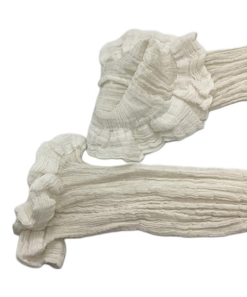 me ISSEY MIYAKE（ミーイッセイ ミヤケ）me ISSEY MIYAKE (ミーイッセイ ミヤケ) シアーシャツ ホワイト サイズ:不明（実寸をご確認ください）の古着・服飾アイテム