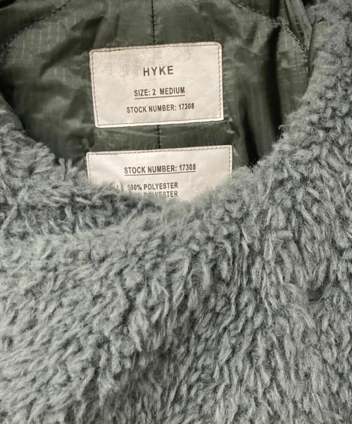 HYKE（ハイク）HYKE (ハイク) フェイクシアリングジャケット グレー サイズ:SIZE Mの古着・服飾アイテム