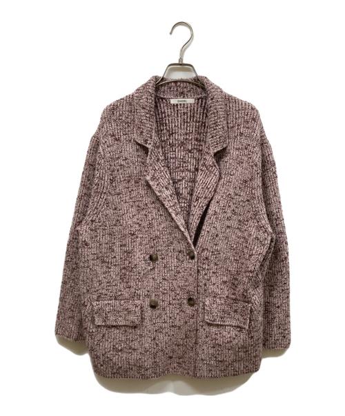 Snidel（スナイデル）Snidel (スナイデル) ニットジャケット ピンク サイズ:SIZE Freeの古着・服飾アイテム
