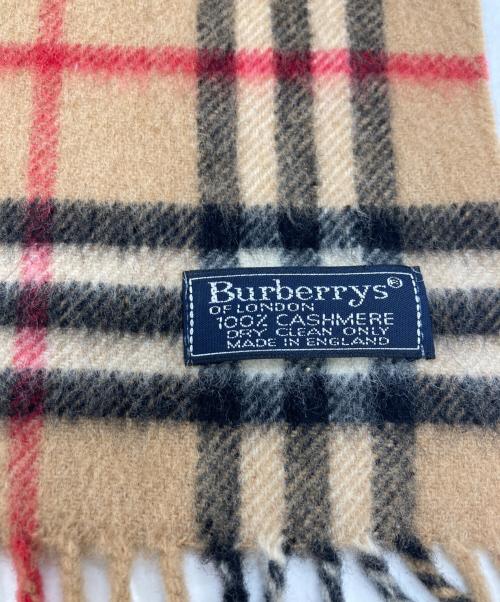 Burberry's（バーバリーズ）Burberry's (バーバリーズ) ノバチェックカシミヤマフラー ベージュの古着・服飾アイテム