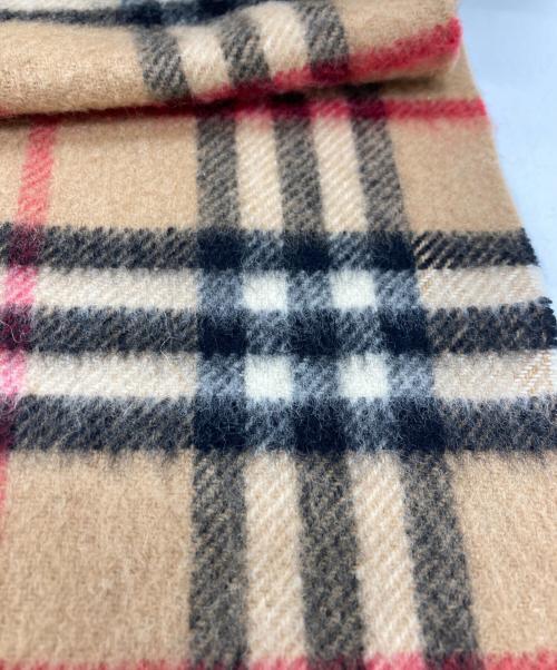 Burberry's（バーバリーズ）Burberry's (バーバリーズ) ノバチェックカシミヤマフラー ベージュの古着・服飾アイテム