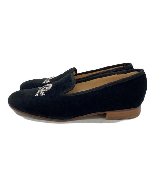 Broadland SLIPPERS（ブロードランドスリッパ）broadland slippers (ブロードランドスリッパ) ローファー ブラック サイズ:	SIZE 7の古着・服飾アイテム