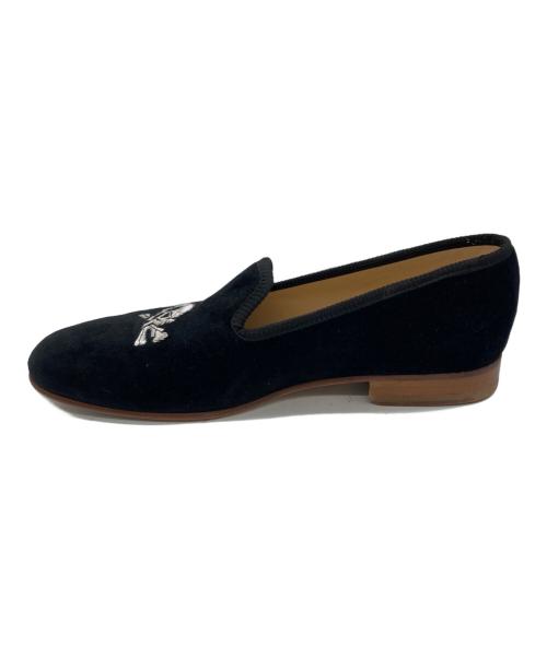 Broadland SLIPPERS（ブロードランドスリッパ）broadland slippers (ブロードランドスリッパ) ローファー ブラック サイズ:	SIZE 7の古着・服飾アイテム