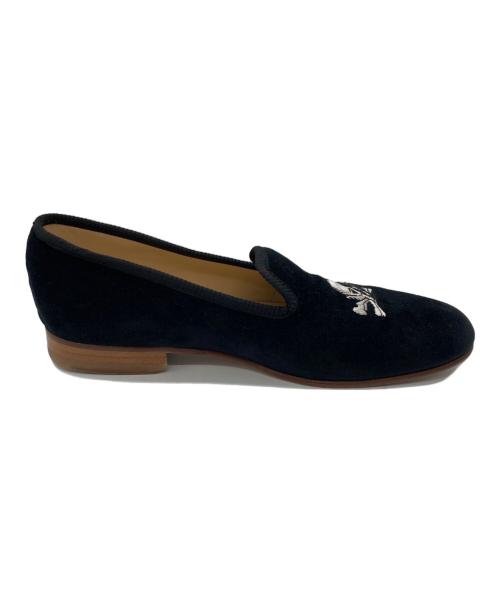Broadland SLIPPERS（ブロードランドスリッパ）broadland slippers (ブロードランドスリッパ) ローファー ブラック サイズ:	SIZE 7の古着・服飾アイテム