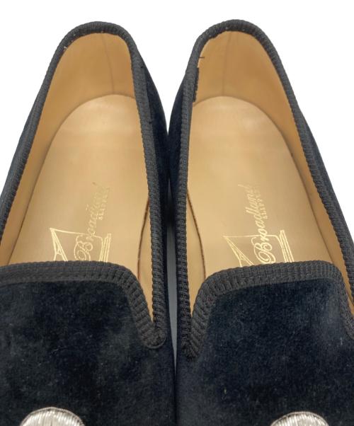 Broadland SLIPPERS（ブロードランドスリッパ）broadland slippers (ブロードランドスリッパ) ローファー ブラック サイズ:	SIZE 7の古着・服飾アイテム