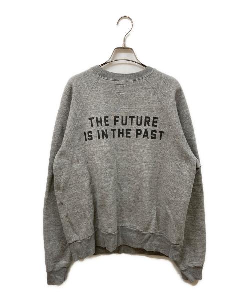 HUMAN MADE（ヒューマンメイド）HUMAN MADE (ヒューマンメイド) ロゴクルーネックスウェット グレー サイズ:SIZE Lの古着・服飾アイテム