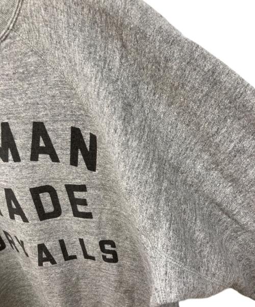 HUMAN MADE（ヒューマンメイド）HUMAN MADE (ヒューマンメイド) ロゴクルーネックスウェット グレー サイズ:SIZE Lの古着・服飾アイテム