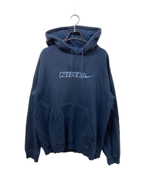 NIKE（ナイキ）NIKE (ナイキ) ロゴプルオーバーパーカー ネイビー サイズ:	SIZE Lの古着・服飾アイテム