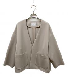 UNITED ARROWS（ユナイテッドアローズ）の古着「ダンボールVネックコート/ジャケット」｜ベージュ