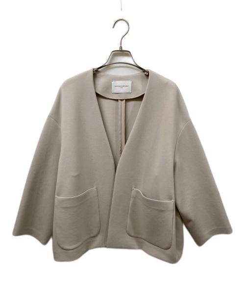 UNITED ARROWS（ユナイテッドアローズ）UNITED ARROWS (ユナイテッドアローズ) ダンボールVネックコート/ジャケット ベージュ サイズ:	SIZE Freeの古着・服飾アイテム