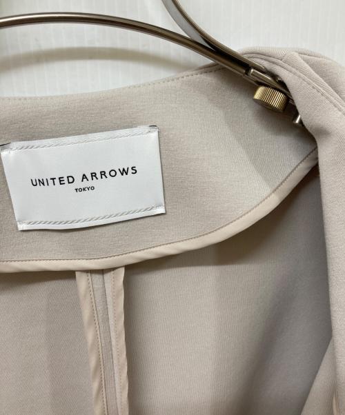 UNITED ARROWS（ユナイテッドアローズ）UNITED ARROWS (ユナイテッドアローズ) ダンボールVネックコート/ジャケット ベージュ サイズ:	SIZE Freeの古着・服飾アイテム
