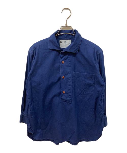 MHL（マーガレットハウエル）MHL (マーガレットハウエル) プルオーバーシャツ ネイビー サイズ:	SIZE 3の古着・服飾アイテム