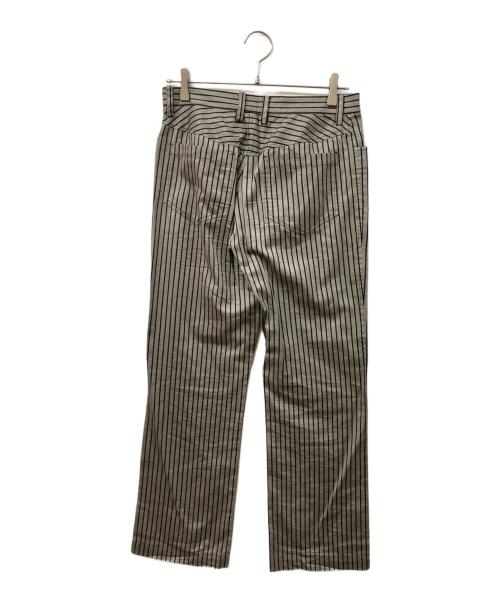 me ISSEY MIYAKE（ミーイッセイ ミヤケ）me ISSEY MIYAKE (ミーイッセイ ミヤケ) ストライプパンツ グレー サイズ:不明の古着・服飾アイテム