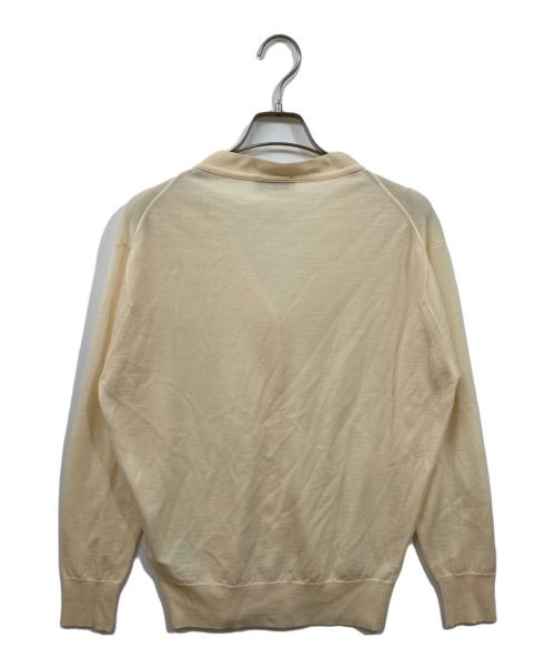 JOHN SMEDLEY（ジョンスメドレー）JOHN SMEDLEY (ジョンスメドレー) ニットカーディガン アイボリー サイズ:	SIZE Sの古着・服飾アイテム