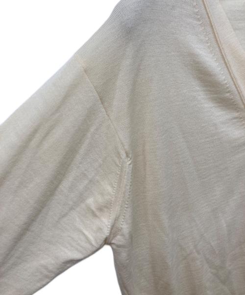 JOHN SMEDLEY（ジョンスメドレー）JOHN SMEDLEY (ジョンスメドレー) ニットカーディガン アイボリー サイズ:	SIZE Sの古着・服飾アイテム