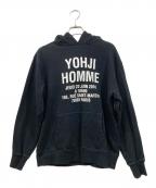 Yohji Yamamoto pour homme×New Eraヨウジヤマモト プールオム×ニューエラ）の古着「プルオーバー フーディー」｜ブラック